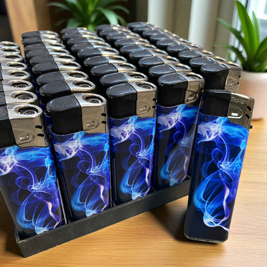 Bật lửa khò chống gió cao cấp WF205RJ - Phiên bản Vân Mây xanh