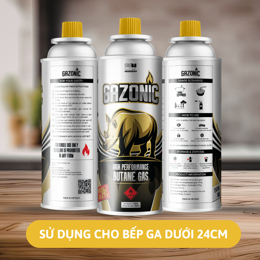 Bình ga mini Gazonic - Thùng 28 lon