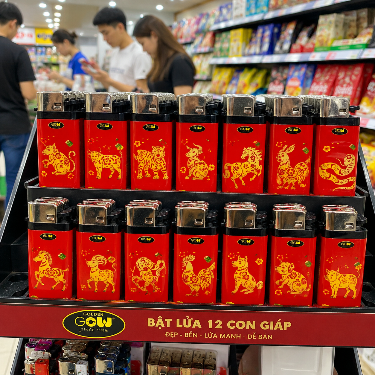 Bật Lửa Đá Lửa 12 Con Giáp Cho Đại Lý