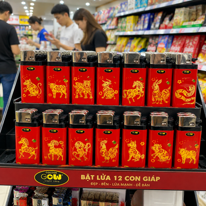 Bật Lửa Đá Lửa 12 Con Giáp Cho Đại Lý