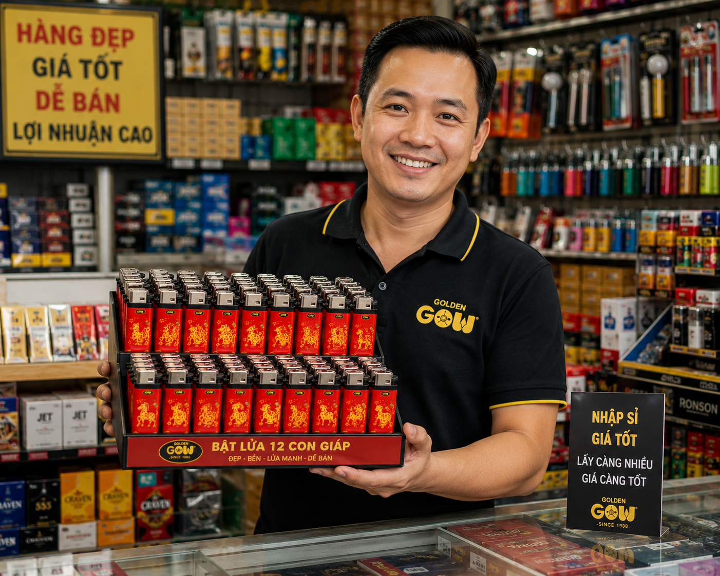Bật Lửa Đá Lửa 12 Con Giáp Cho Đại Lý