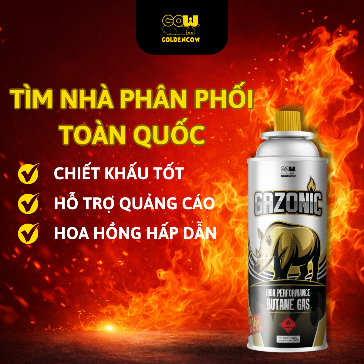 Bình ga mini Gazonic - Thùng 28 lon