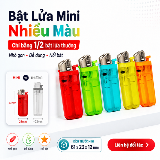 Bật lửa đá mini V5EB