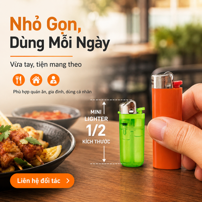 Bật lửa đá mini V5EB