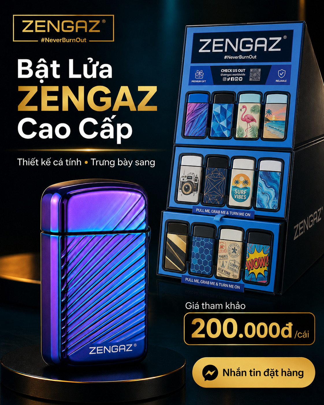 Zengaz - bật lửa đẳng cấp