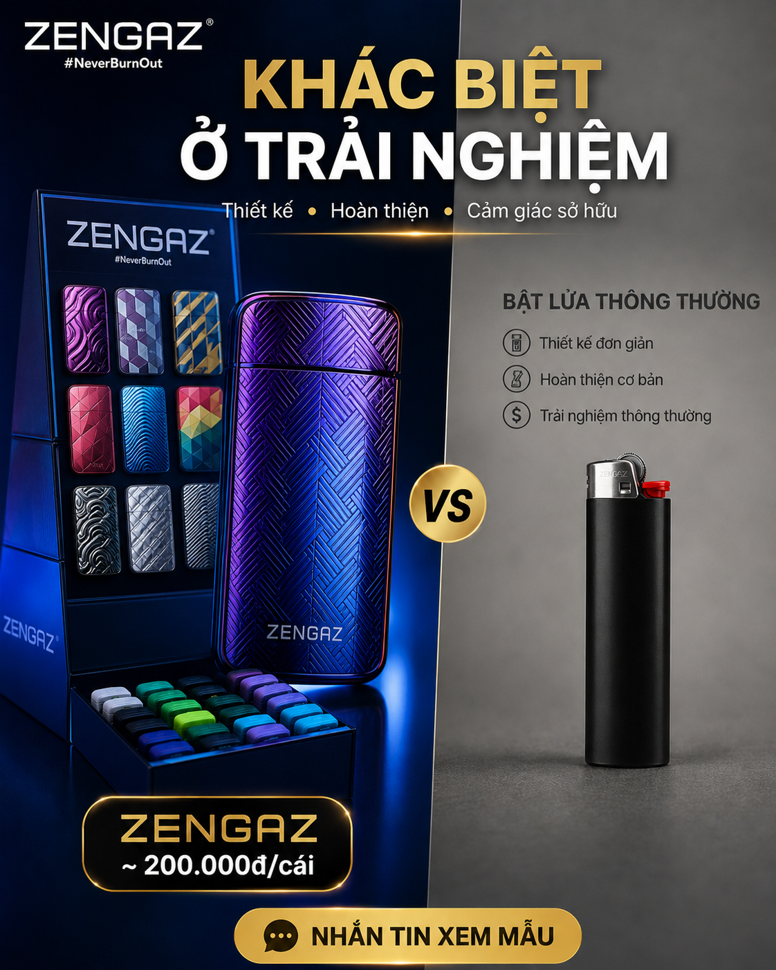 Zengaz - bật lửa đẳng cấp