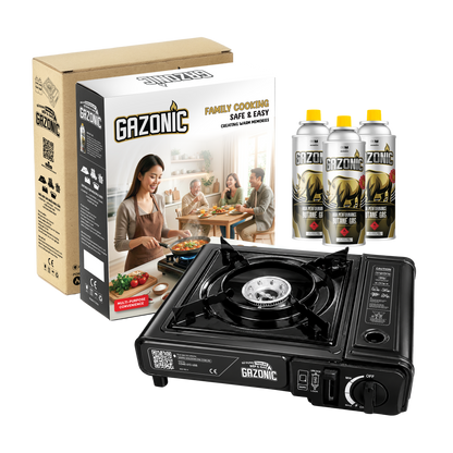Bếp Gas Mini Gazonic 2.5kW – Bếp Gas Du Lịch