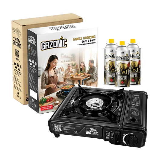 Bếp Gas Mini Gazonic 2.5kW – Bếp Gas Du Lịch