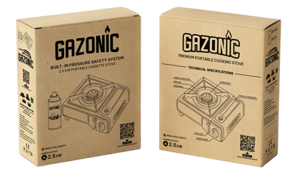 Bếp Gas Mini Gazonic 2.5kW – Bếp Gas Du Lịch