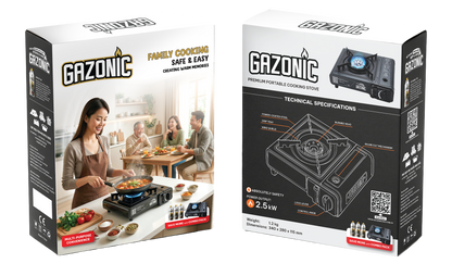 Bếp Gas Mini Gazonic 2.5kW – Bếp Gas Du Lịch