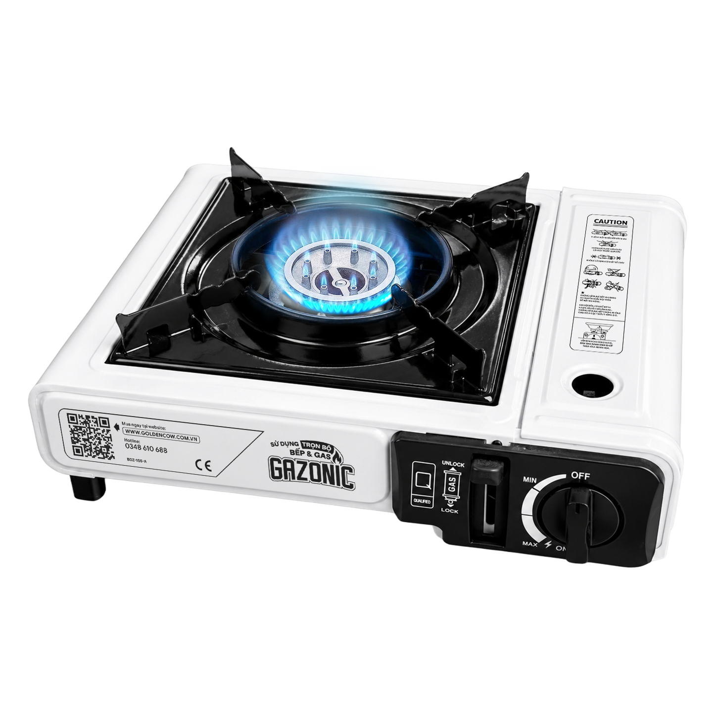Bếp Gas Mini Gazonic 2.5kW – Bếp Gas Du Lịch