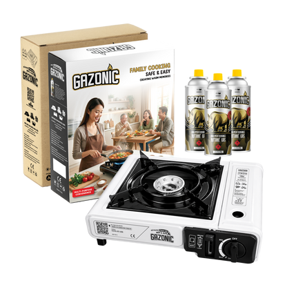 Bếp Gas Mini Gazonic 2.5kW – Bếp Gas Du Lịch