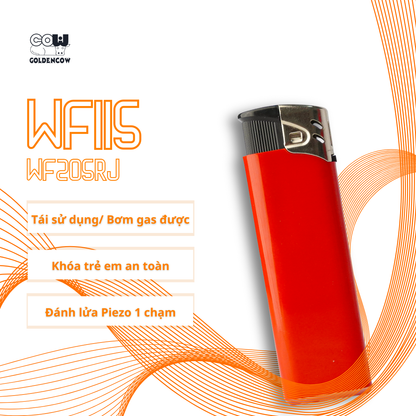 Bật lửa khò chống gió cao cấp WF205RJ - Phiên bản Block Color