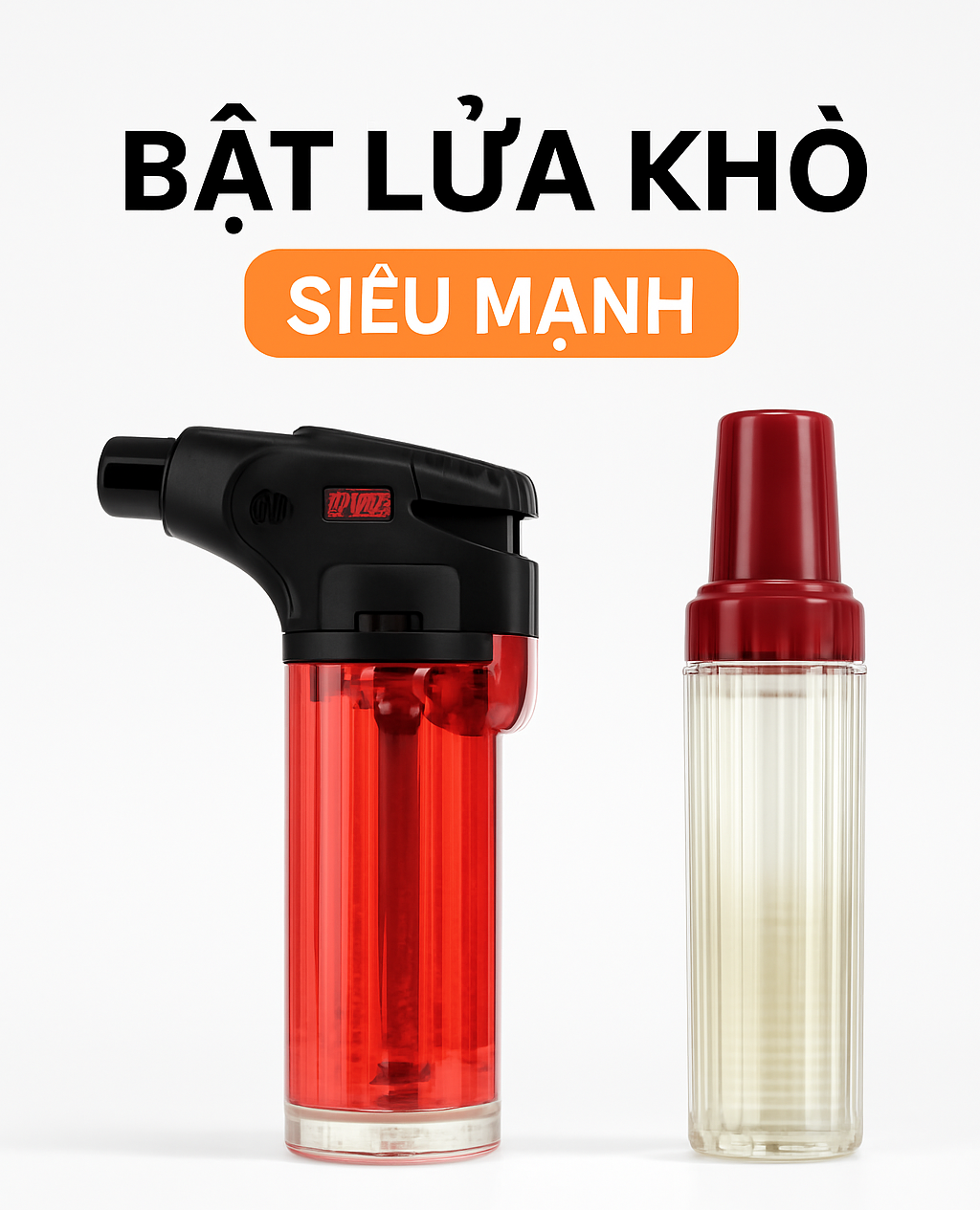 Cây khò gas mini (tái sạc) Con Bò Vàng GL05
