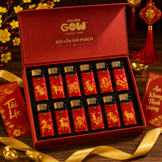 Bật Lửa Đá Lửa 12 Con Giáp