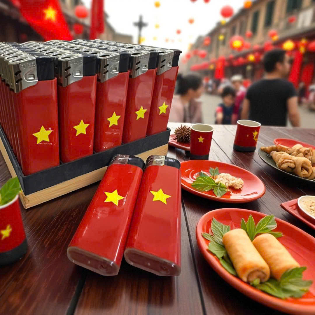 Bật lửa khò sao vàng - Thùng 1000 cái